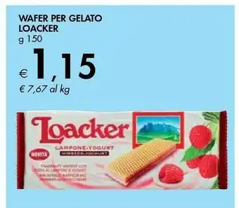 Bennet Loacker Wafer Per Gelato 150 G offerta