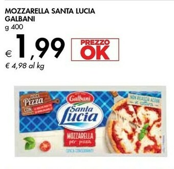 Bennet Galbani Mozzarella Santa Lucia 400 G(ml) offerta