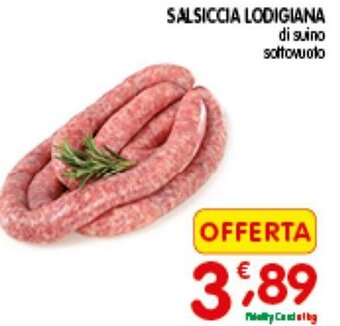 D'Ambros Salsiccia Lodigiana di suino offerta