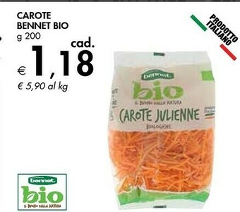Bennet Bennet Bio Carote offerta