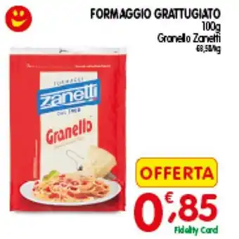 D'Ambros Zanetti Granello Formaggio Grattugiato 100g offerta
