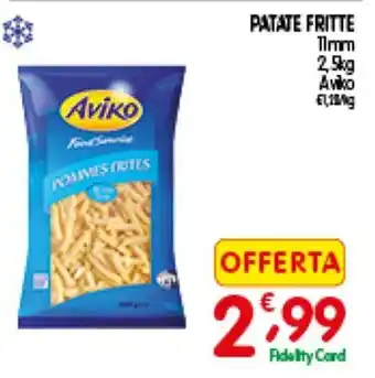 D'Ambros Aviko Patate Fritte 2,5kg offerta