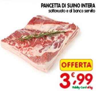D'Ambros Pancetta Di Suino Intera offerta