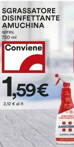 Coop Amuchina Sgrassatore offerta
