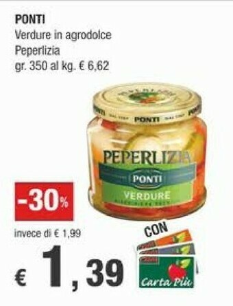 Ponti Peperlizia Le Verdure In Agrodolce 350 G(ml)