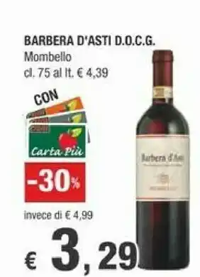 Crai Mombella Barbera D'Asti DOCG offerta