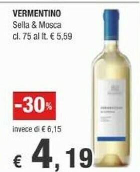 Crai Sella & mosca Vermentino offerta