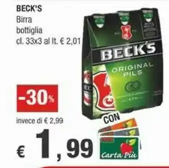 Crai Beck's - Beck's 330 G(ml) offerta
