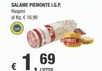 Crai Raspini Salame Piemonte Igp offerta