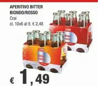 Crai Crai Aperitivo Bitter Biondo/ Rosso offerta