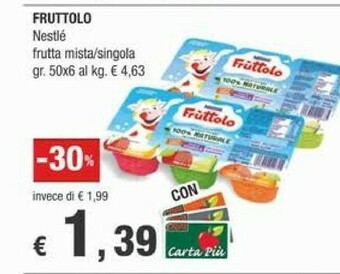 Crai Nestlè Fruttolo Frutta Mista 300 G(ml) offerta