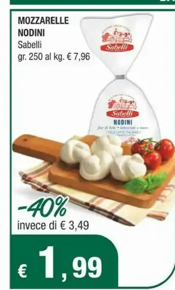 Crai Sabelli Mozzarelle Nodini 250 G offerta
