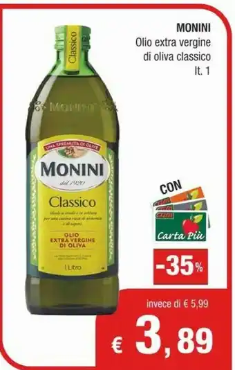 Crai Monini Olio Extra Vergine Di Oliva 1000 G(ml) offerta
