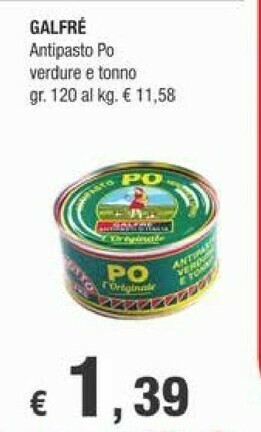 Crai Galfre Antipasto Po Verdure E Tonno offerta