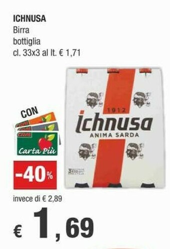 Crai Ichnusa Birra offerta