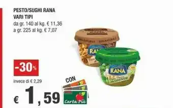 Crai Rana Giovanni - Pesto Senz'Aglio 140 G(ml) offerta