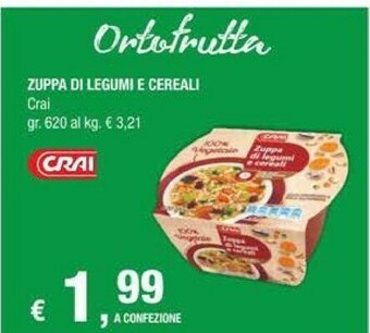 Crai Crai Zuppa Di Legumi E Cereali offerta