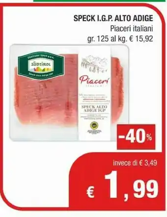Crai Crai Speck Igp Alto Adige Piaceri Italiani offerta