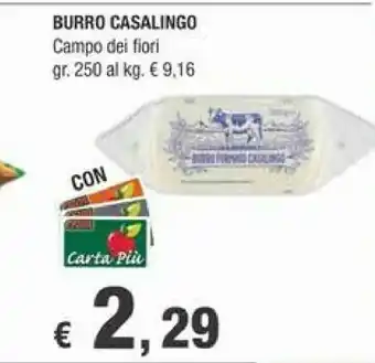 Campo dei fiori Burro Formato Casalingo 250 G(ml)