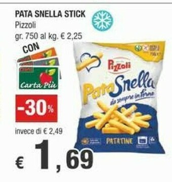 Crai Pizzoli Pata Snella Patatine offerta