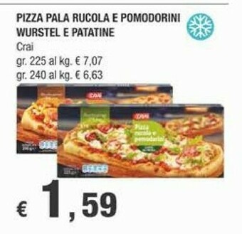 Crai Crai - Pizza Wurstel E Patatine 240 G(ml) offerta