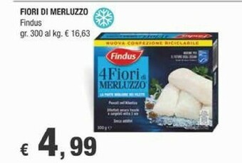 Crai Findus 4 Fiori Di Merluzzo 300 G(ml) offerta