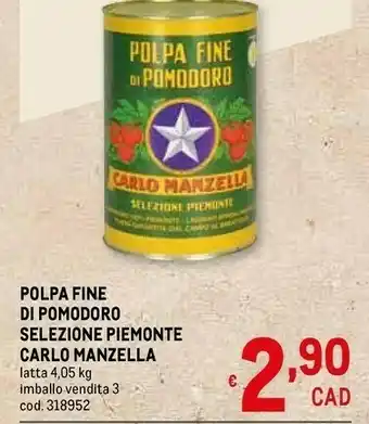 Metro San Carlo Pomodori pelati offerta