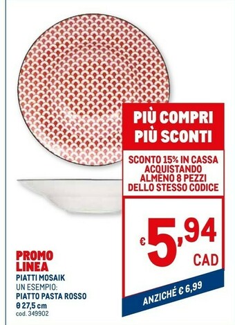 Metro Servizio piatti offerta