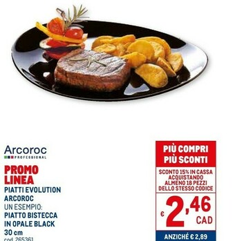 Metro Arcoroc Servizio piatti offerta