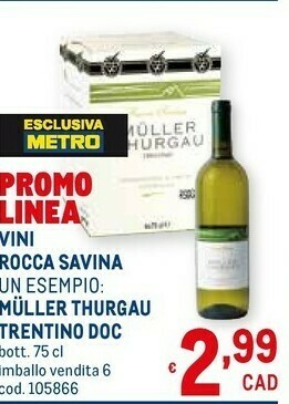 Metro Muller Thurgau offerta
