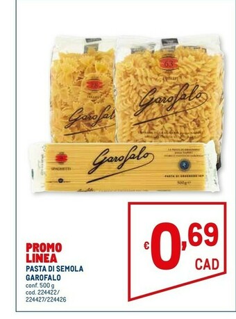 Metro Garofalo Pasta di semola offerta
