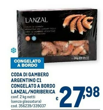 Metro Noribèrica Gamberi offerta