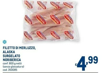 Metro Noribèrica Filetti di merluzzo offerta