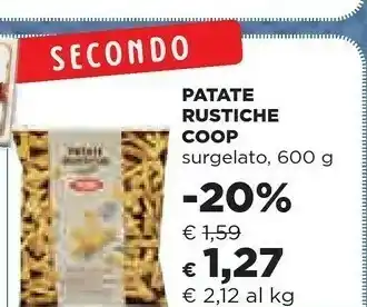 Coop Coop Patate Rustiche Surgelato 600 G offerta