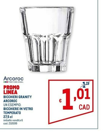 Metro Arcoroc Servizio piatti offerta