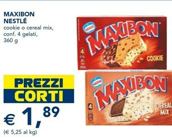 Esselunga Nestlè Maxibon Cookie O Cereal Mix offerta