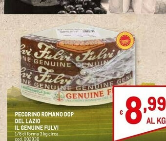 Metro Pecorino offerta