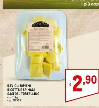 Metro Oasi del tortellino Pasta ripiena offerta