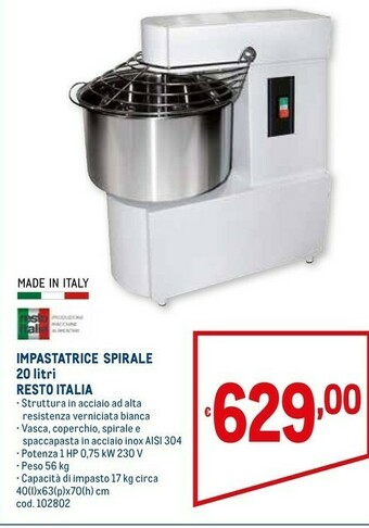 Metro HP Barbecue a carbonella offerta