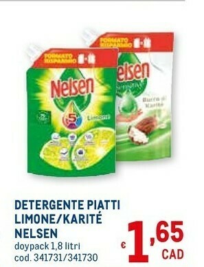Metro Nelsen Detersivo piatti offerta