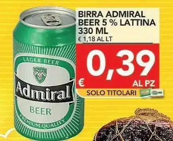 TuoDi Admiral Birra Beer 5% Lattina 330 Ml offerta