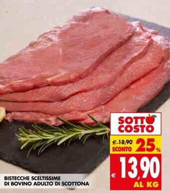 Tigros Bistecche Sceltissime Di Bovino Adulto di Scottona offerta