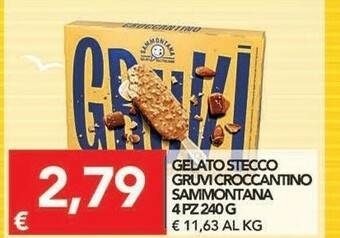 TuoDi Sammontana Gelato Stecco Gruvi Croccantino 4 Pz 240 G offerta