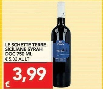 Le Schette Terre Siciliane Syrah Doc