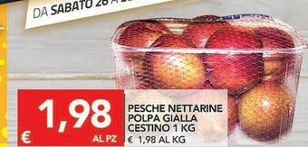 Pesche Nettarine Polpa Gialla Cestino