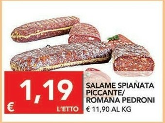 TuoDi Pedroni Salame Spianata Piccante/ Romana offerta