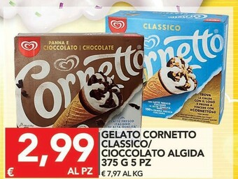 TuoDi Algida Gelato Cornetto Classico/ Cioccolato offerta