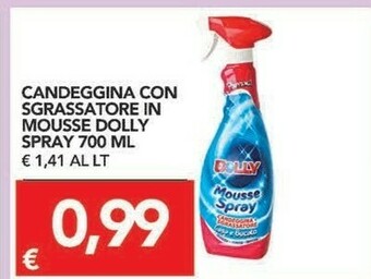 TuoDi Dolly Candeggina Con Sgrassatore In Mousse Spray 700 Ml offerta