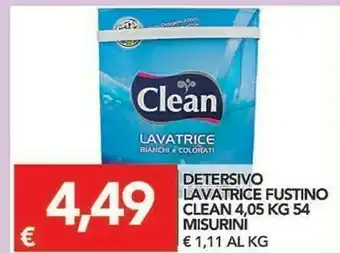 TuoDi Clean Detersivo Lavatrice Fustino 4,05 Kg 54 Misurini offerta