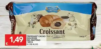 TuoDi Dolcezze Del Mattino Croissant Cacao Tura Al Ciocolato offerta
